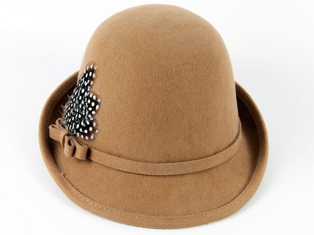 tan cloche hat